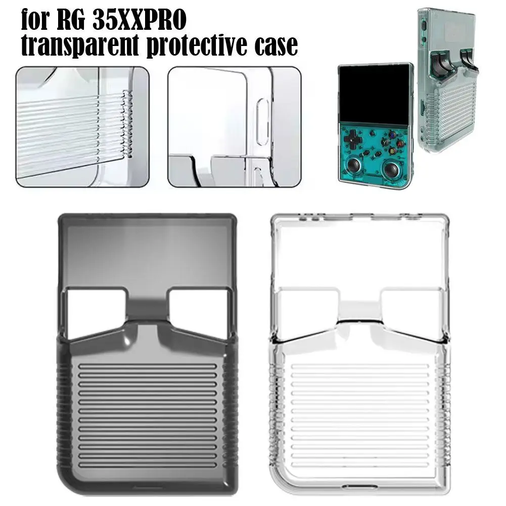 ل ANBERNIC RG 35XXPRO حافظة واقية محمولة ريترو محمولة لعبة فيديو وحدة التحكم للصدمات لينة غطاء شفاف من البولي يوريثان #1