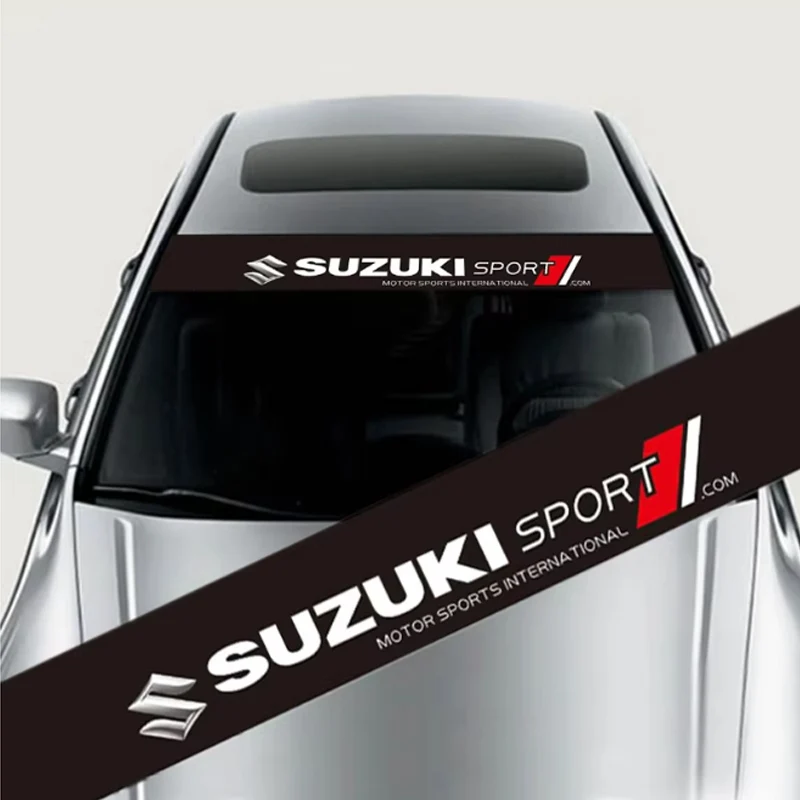 

Car Front Rear Windshield Decoration Sticker For Suzuki Jimny Swift Samurai Vitara SX4 Alto Kaiser Ingnis DZire Swace Across