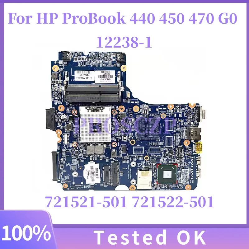 

721521-501 12238-1 для HP ProBook 440 450 470 G0, материнская плата для ноутбука 48,4YZ33.011 HM76 HD8750M, 1 ГБ/2 ГБ графического процессора 721522-501