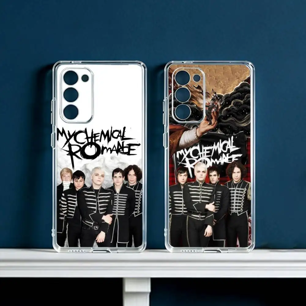 MCR Fan Icon My C-Chemical Romance  Phone Case For Samsung Galaxy S24 S25 S23 S22 S21 Plus S24 S25 Transparent Cover Case
