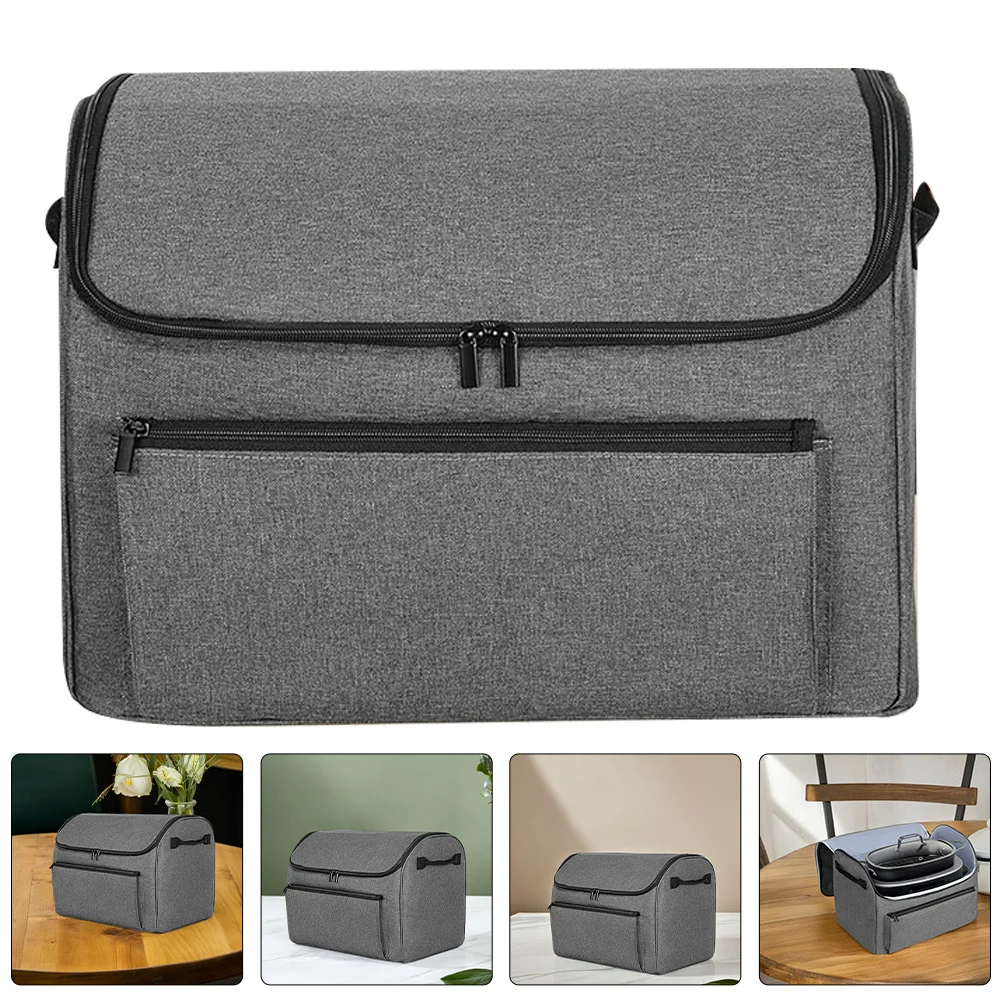 

Slow Cooker Storage Bag Portable Polyester Pouch For Foodi Compatible Outdoor Camping Bag Multifunctional Pot Carrier