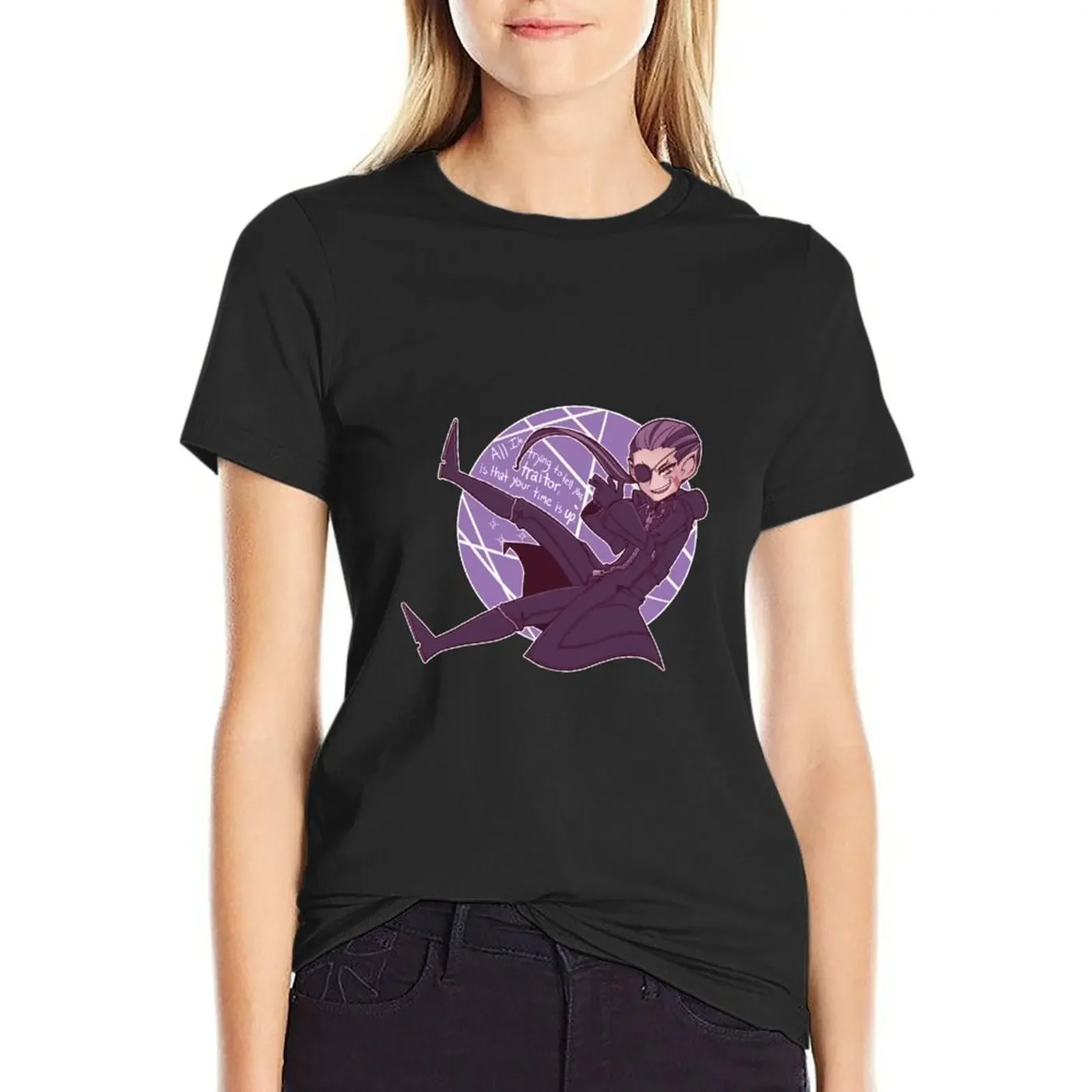 

KH3 Countdown - 13 Days of Darkness - Xigbar T-Shirt female summer top Short sleeve tee cute tops Woman clothes