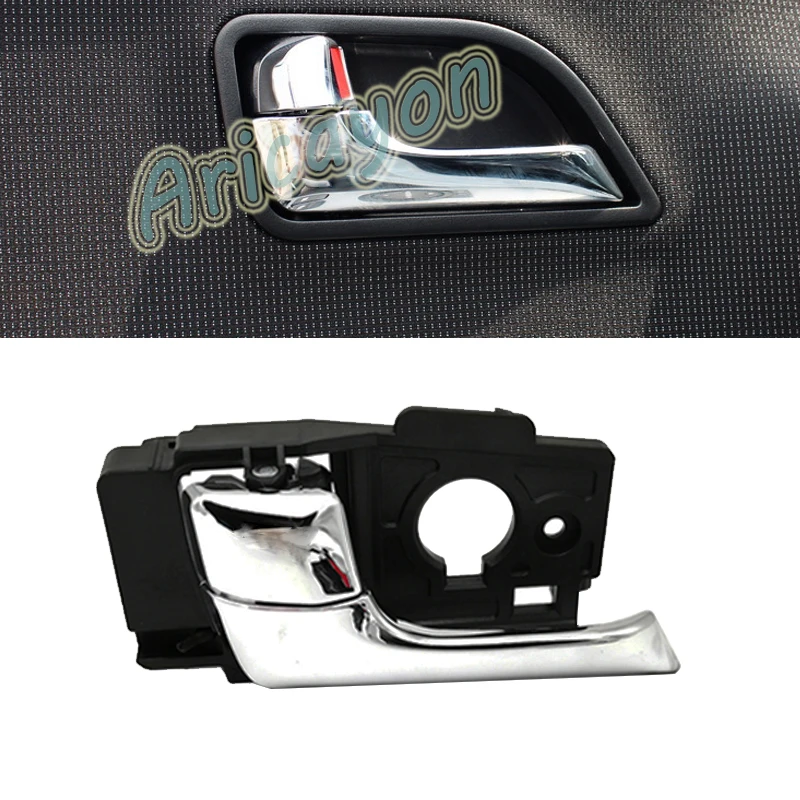 LH/RH Chrome Car Interior Door Handle Replacement for KIA Rio K2 2011 2012 2013 2014 82610-4X010 82620-4X010