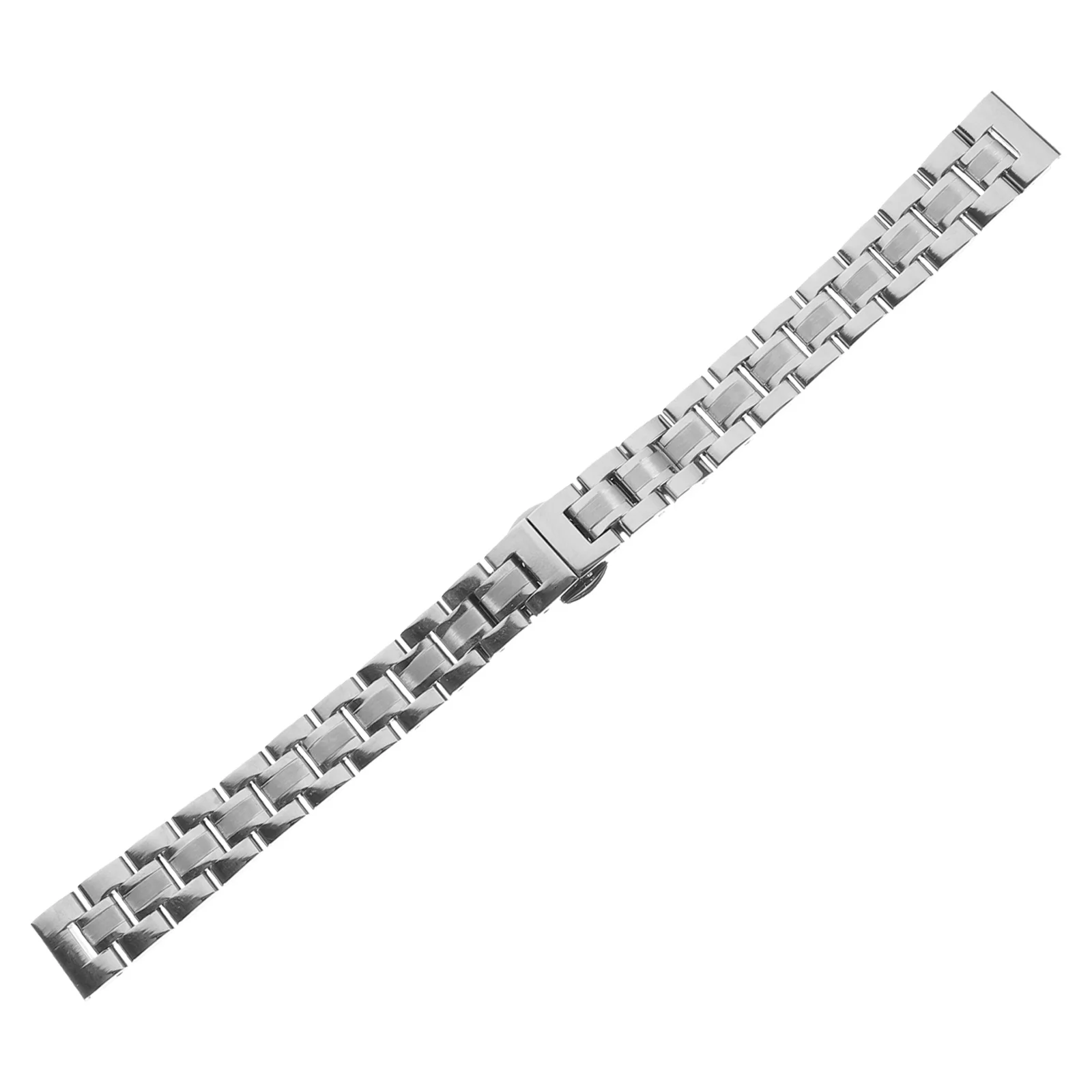 

Silver Stainless Steel Watch Band 18mm Durable Classic Replacement Strap Comfortable Hypoallergenic Fashion Wristband for Men