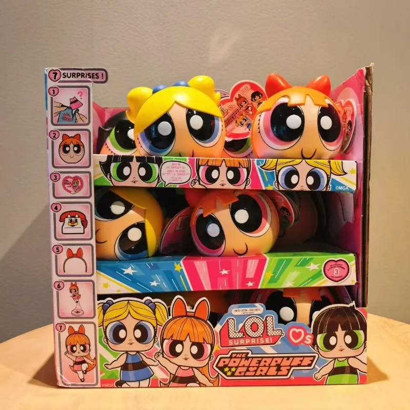 MGA L.O.L. Brinquedos Surpresa das Powerpuff Girls Tots PDQ, Figuras de Anime, Modelos para Colecionar e Ornamentar