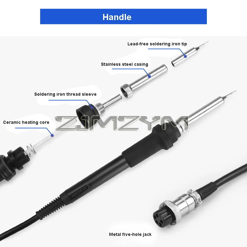 3 In 1 Digital Hot Air Heat Gun BGA Rework Solder Station Soldering Iron Ir Infrared Preheating Preheater Station