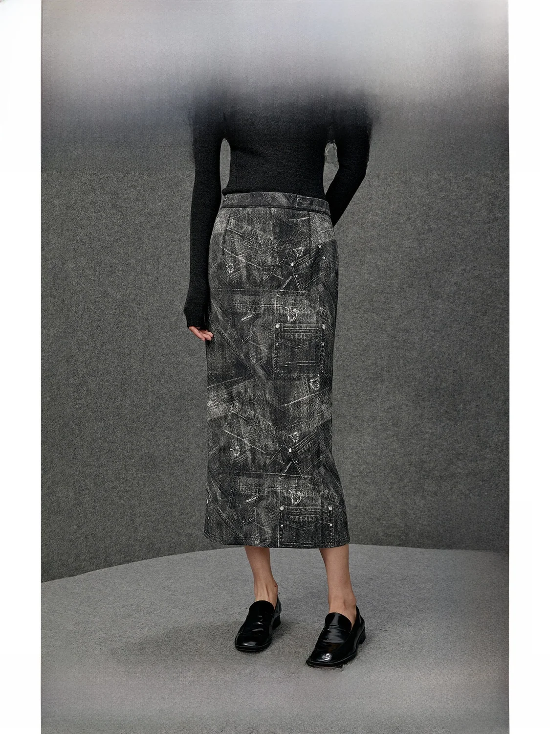 

Юбка Zhizhi Denim Patchwork с элементами пэчворка, повседневная, из смесового хлопка, H-образного силуэта, со средней талией, Ciwalk