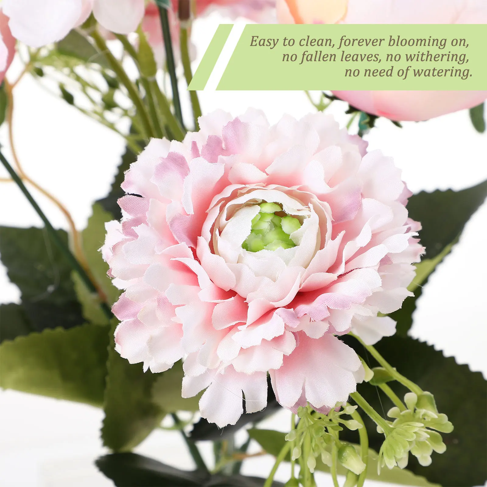 

Fake Flowers Artificial Bouquet Simulation Faux Hydrangea Stems Realistic
