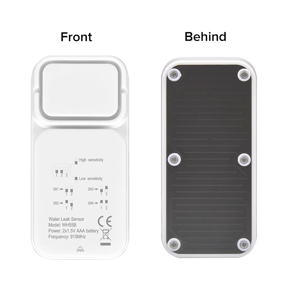 Imagem -02 - Ecowitt-wireless Water Leak Detection Sensor Multi-channel Alarme de Áudio Alto Apenas Acessórios Não Pode Ser Usado Sozinho Wh55