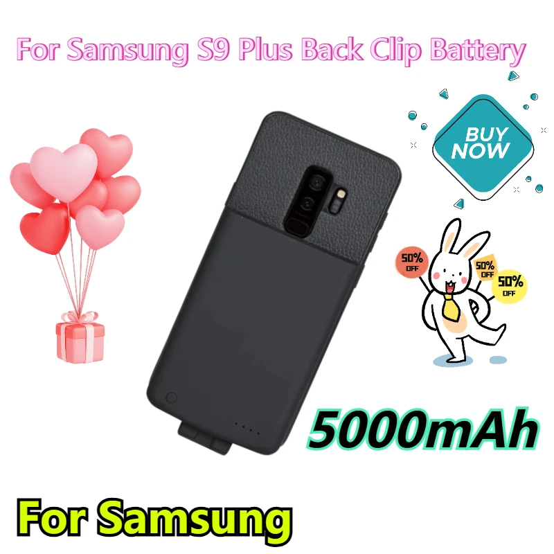 

5000mAh for Samsung S9 Plus Back Clip Battery Mobile Power Wireless Power Bank