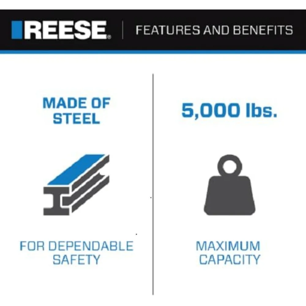 حامل كروي وصلة المقطورة لجهاز استقبال 2 بوصة، قطرة 11 بوصة وارتفاع 9.75 بوصة، سعة 5000 رطل