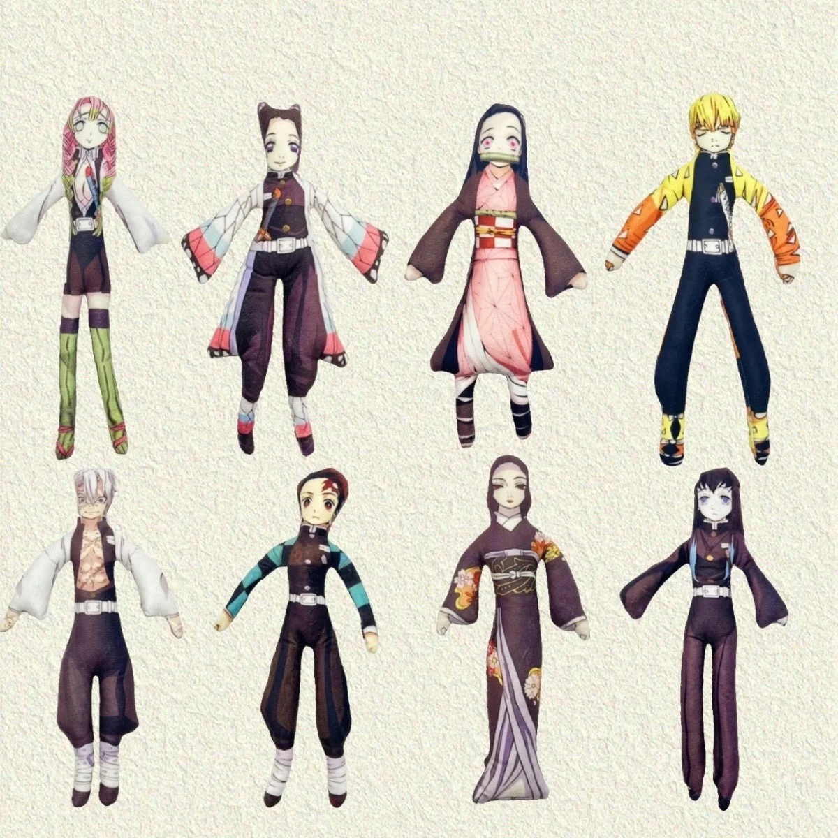 

Action Figures Anime Peripheral Plush Cotton Doll Tanjirou Nezuko Zenitsu Inosuke Cartoon Toy Room Decoration Festival Gift Toys