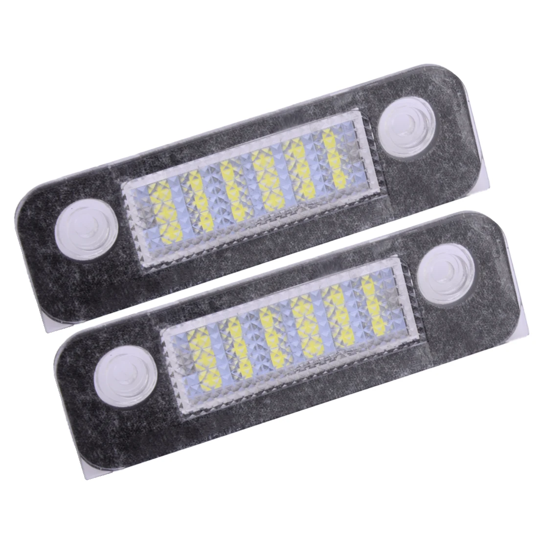 68160 YS4Z13550BA 2Pcs White Number Plate Light LED License Tag Lamp 12V 2W 1332916 fit for Ford Fiesta MK5 Mondeo MK2 Fusion