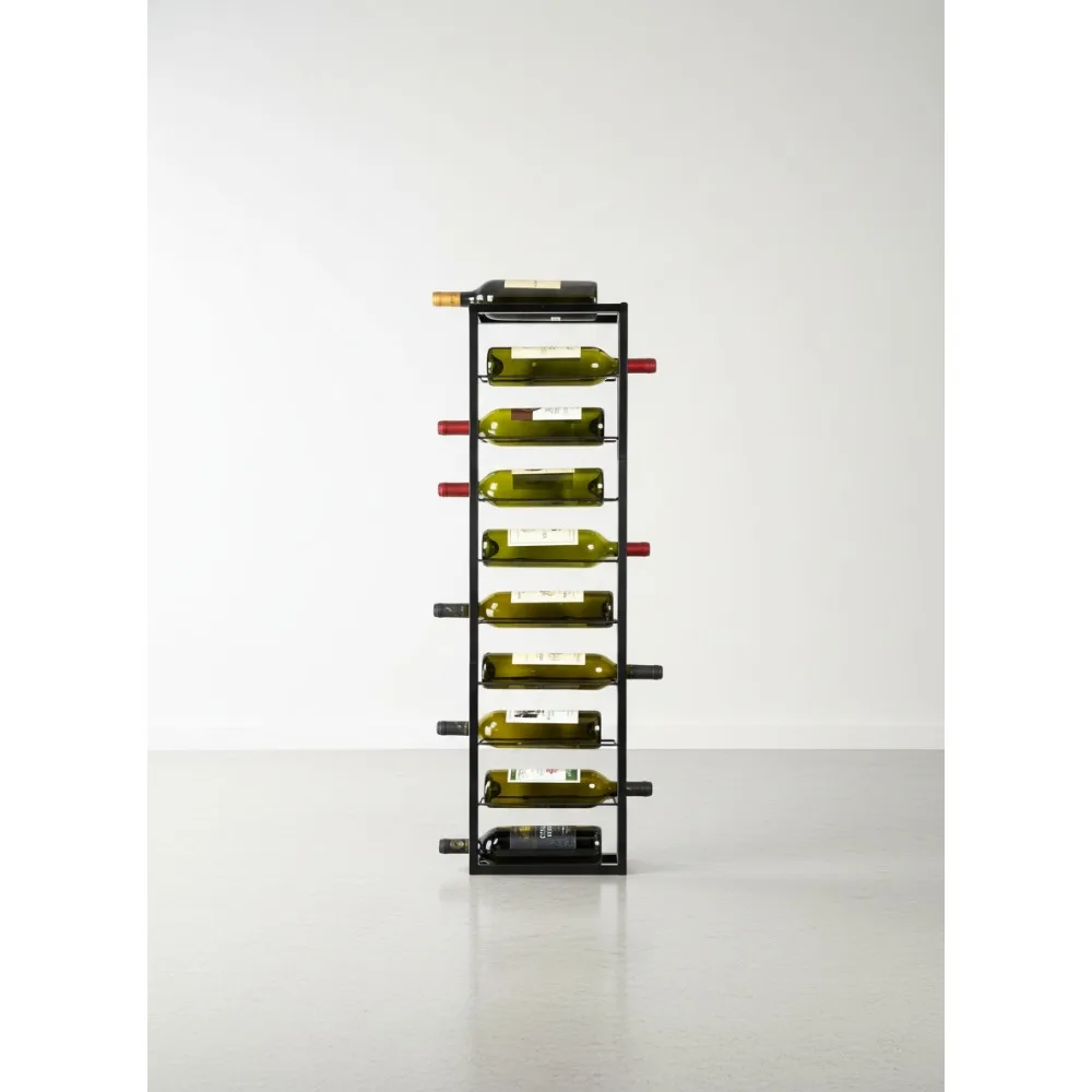 

Настенная полка для вина, металлический подвесной держатель для бутылок, черный, для хранения для кухни, бара, ресторана