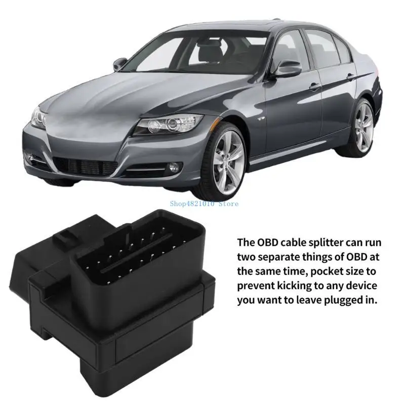 T3LF OBDII Splitter 16Pin Male to 2 Female for Seamlessly Diagnostic Tool Integration
