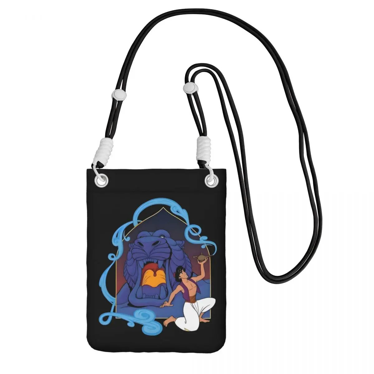 

Кошелек для смартфона Aladdin на заказ с ремешком, музыкальная фэнтезийная пленка, сумка через плечо для женщин и мужчин, дорожная походная сумка для мобильного телефона