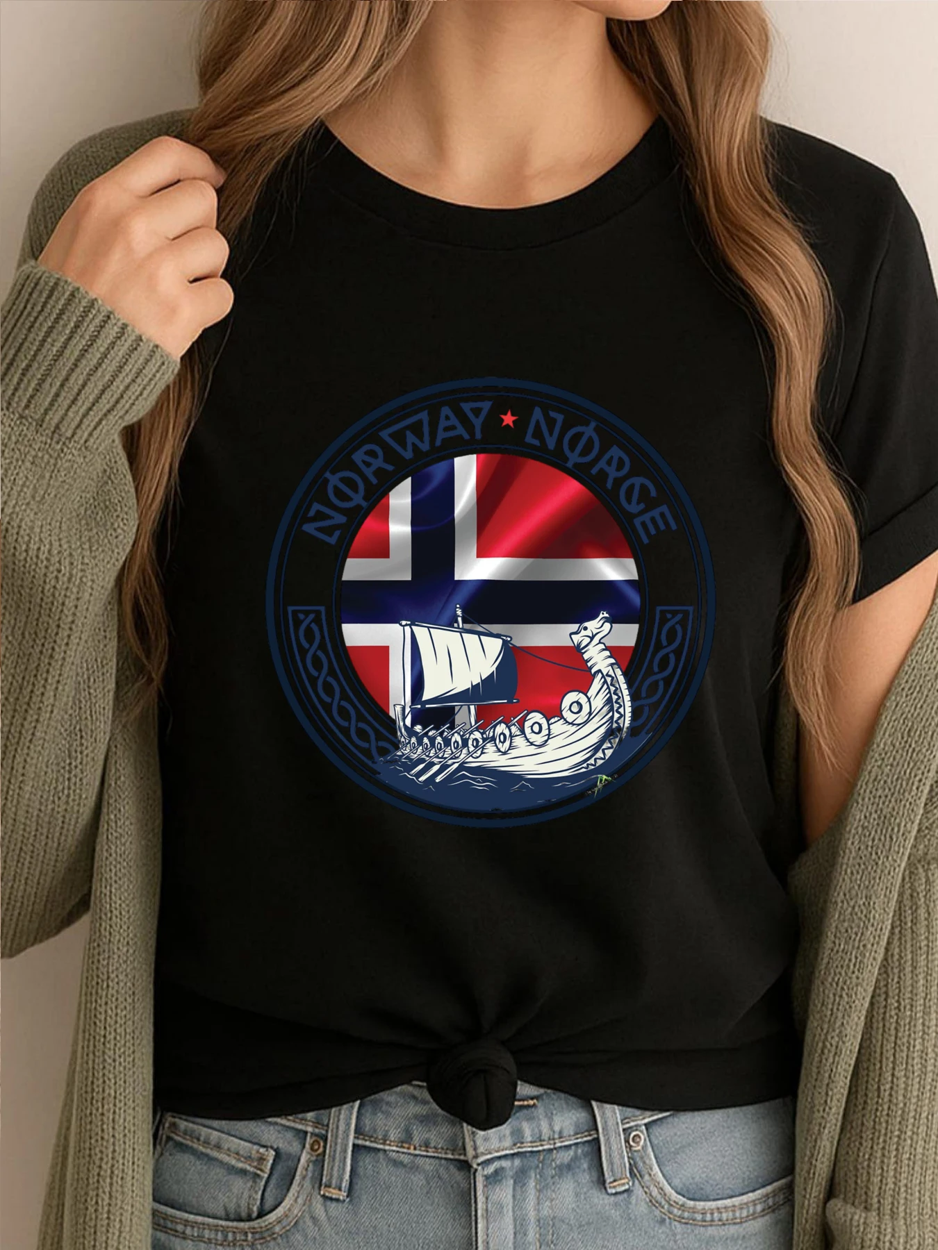 

Norway Norge Kongeriket Noreg Norwegian Flag Funny T Shirts Couples Cotton Tshirts Graphic Tees Chinese Style
