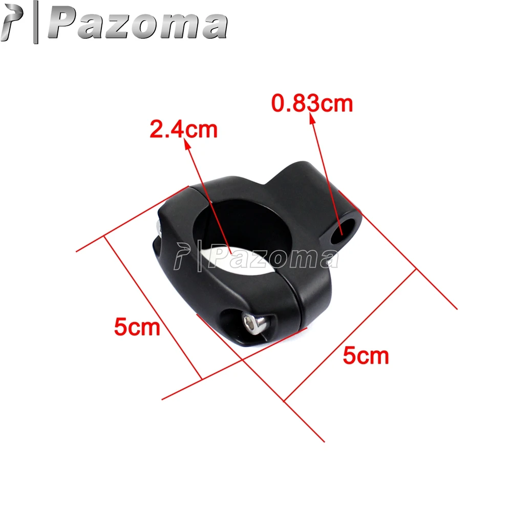 Motorcycle 1'' Hnadlebar Mirror Support Stainless Steel Mirror Holder Mount Bracket Clamp Adapter For Harley Honda Dirt Pit Bike