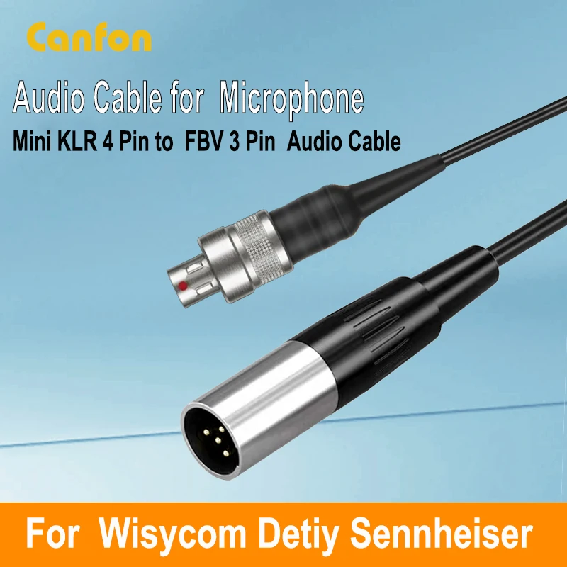 

Canfon FVB 3-контактный аудиокабель-адаптер для XLR 4-контактный SHURE Lav Mic к беспроводной микрофонной системе Sennheiser Wisycom Detiy Zaxcom