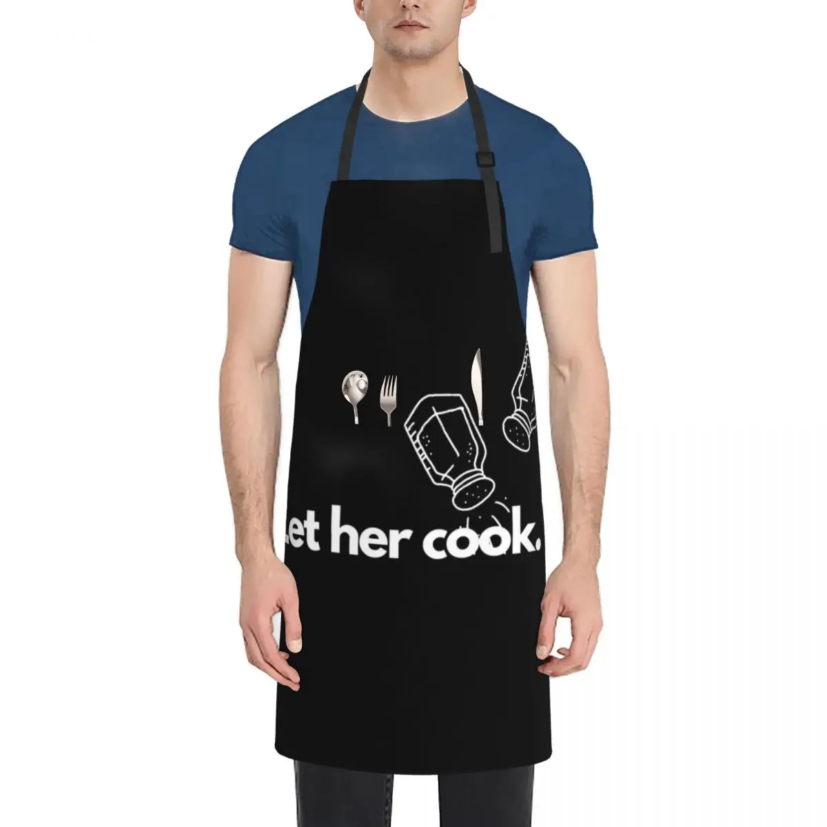 

Let her cook Apron cook wear Kitchen Chef Apron