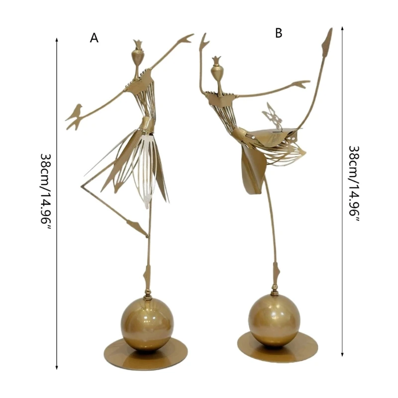 Sculpture en métal décor Figurine Statues décors jardin maison danse Sculpture danse fille fer Figurine Statue livraison