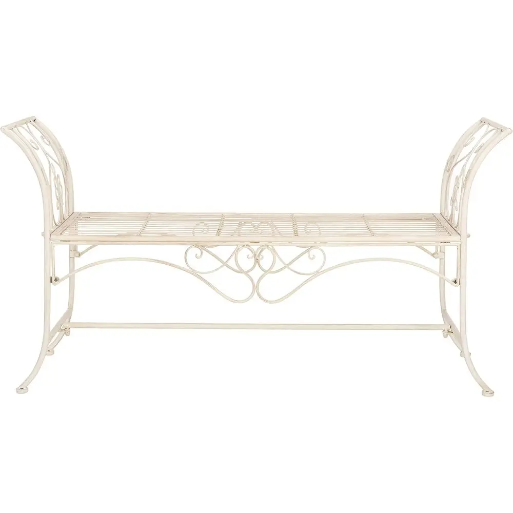

Садовая скамейка Arona Vintage White 51 из кованого железа от Safavieh, коллекция PAT5016A