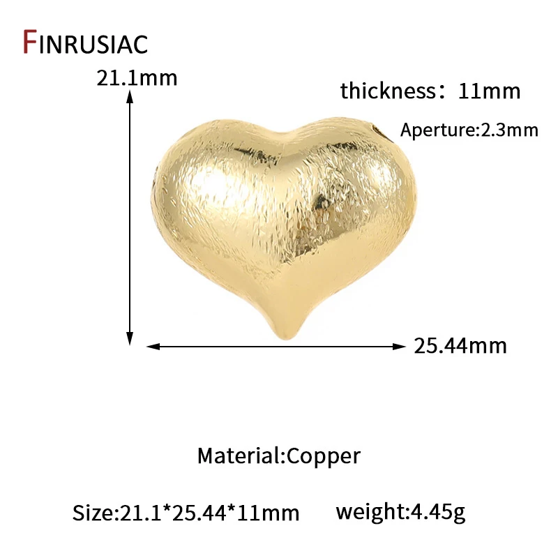 Multi Styles 14K vergoldetes Messing Herz Charms für Schmuckherstellung Zubehör, DIY Ohrringe Armband Halskette Anhänger Zubehör – Detail 20