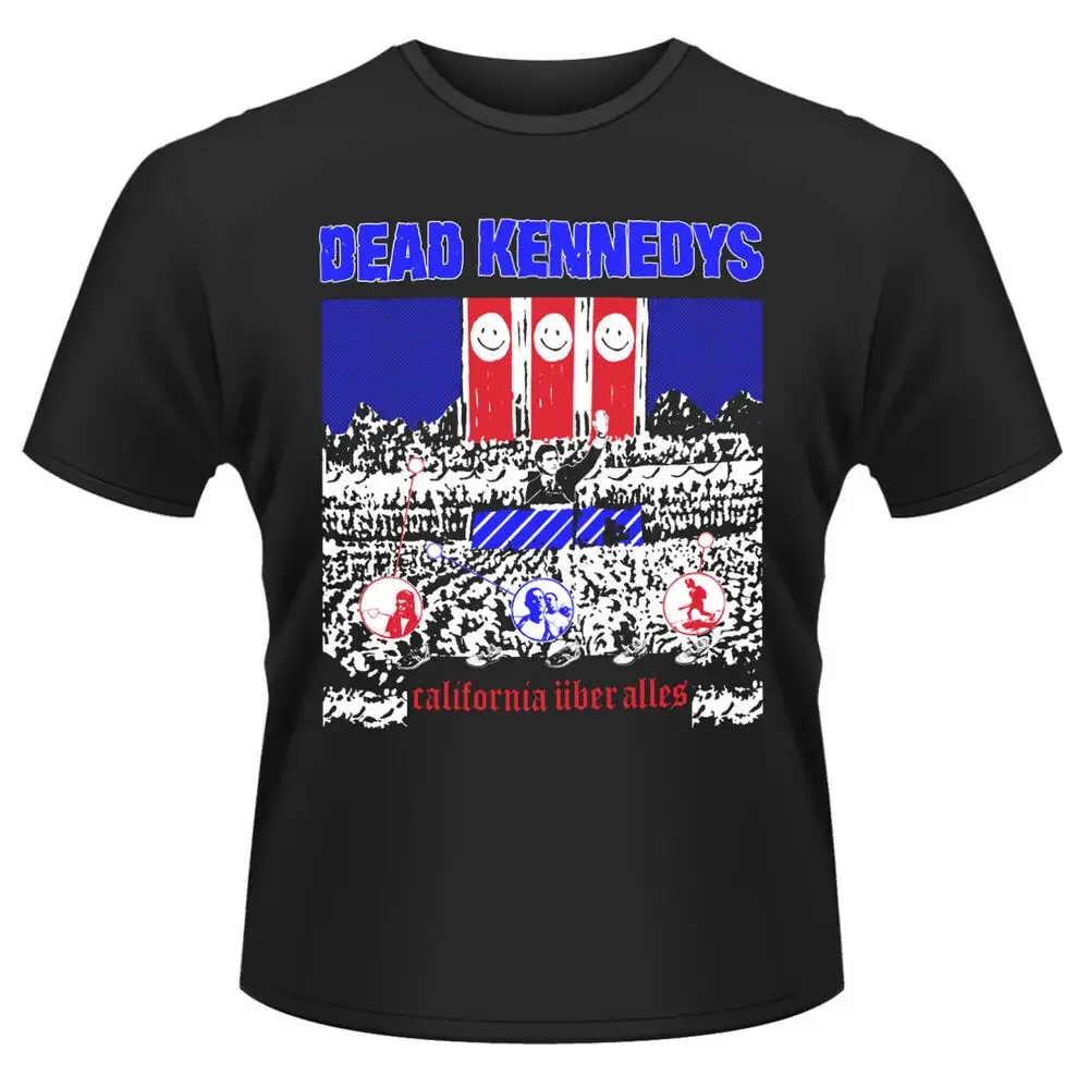 Dead Kennedys California Alles Anime pattern for both men and women High quality cotton Short Sleeves