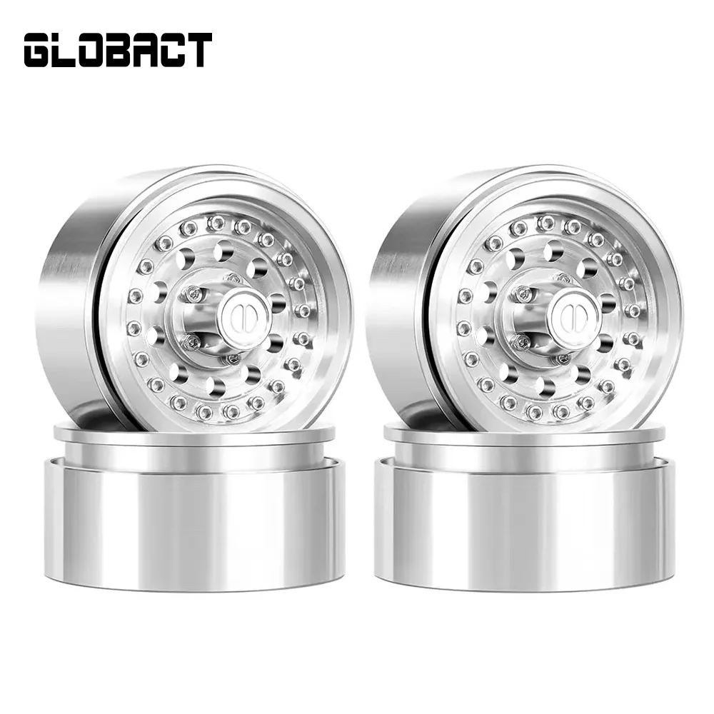 

GLOBACT 1.9inch Beadlock Wheels Aluminum Wheel Rim for 1/10 TRX4 TRX6 SCX10 GEN7 GEN8 RC Crawler Car Upgrade Parts