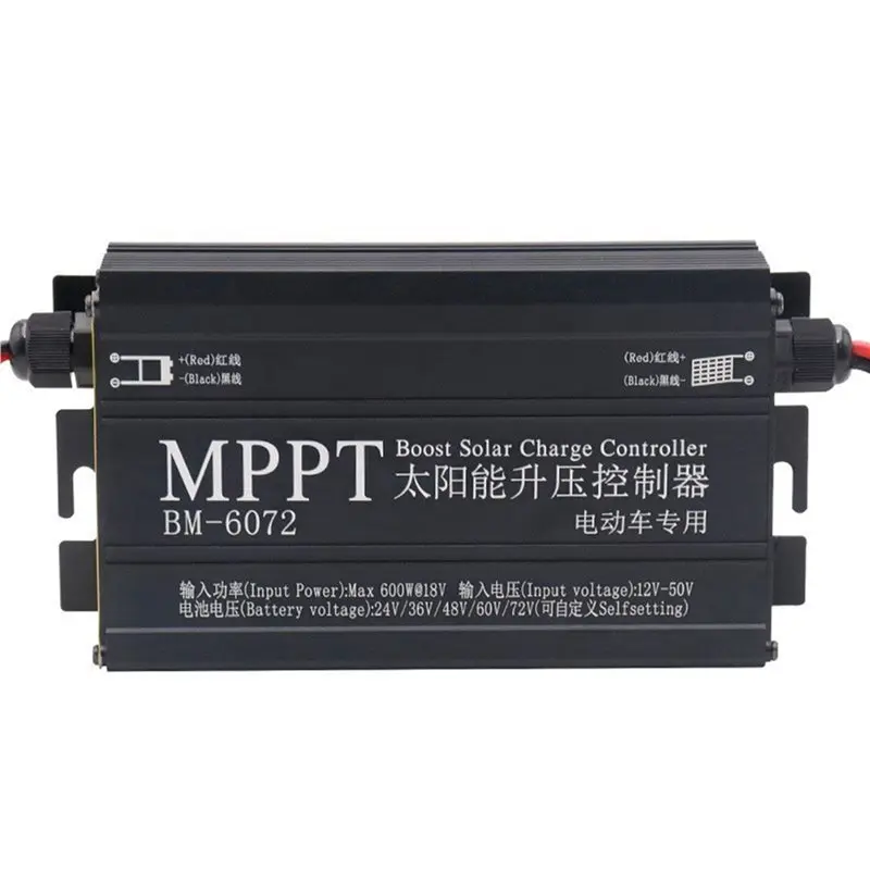 ABVO-2X MPPT 600W Solar Boost Charge Controller For 24V 36V 48V 60V 72V Battery Charge Digital Controller