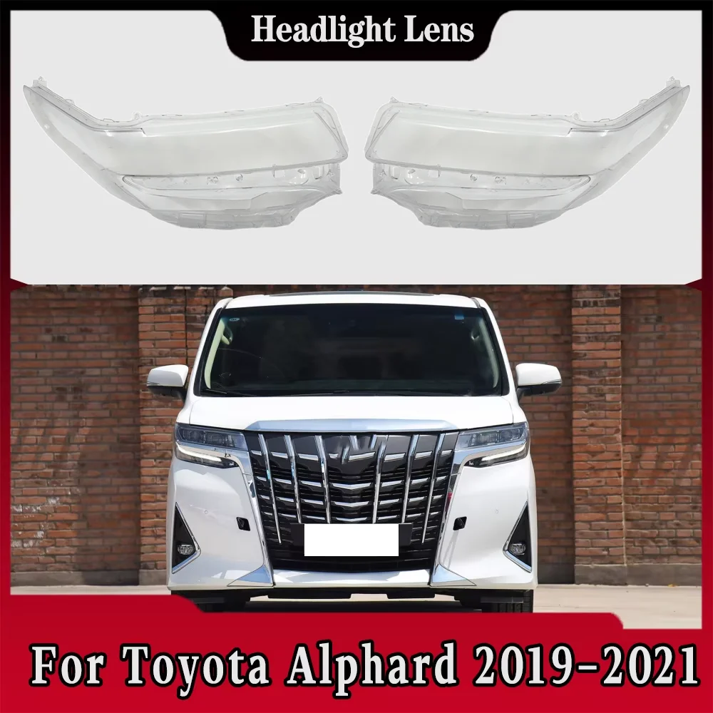 

Для Toyota Alphard 2018 2019 2020 2021, автомобильные фары, колпачки для фар, прозрачный абажур, крышка для фар