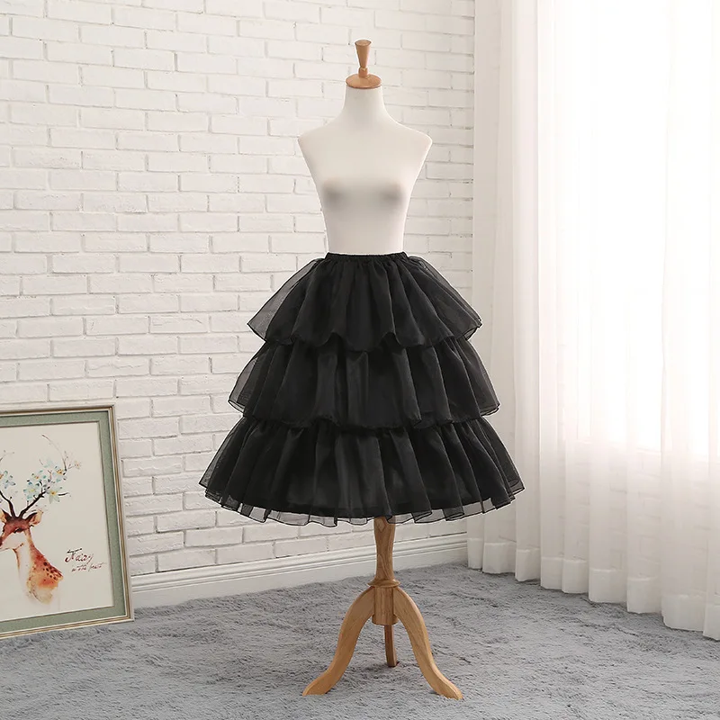 Women Lolita Skirts Vintage Petticoat Adjustable Lady Gown Underskirt Tutu Skirt 2024