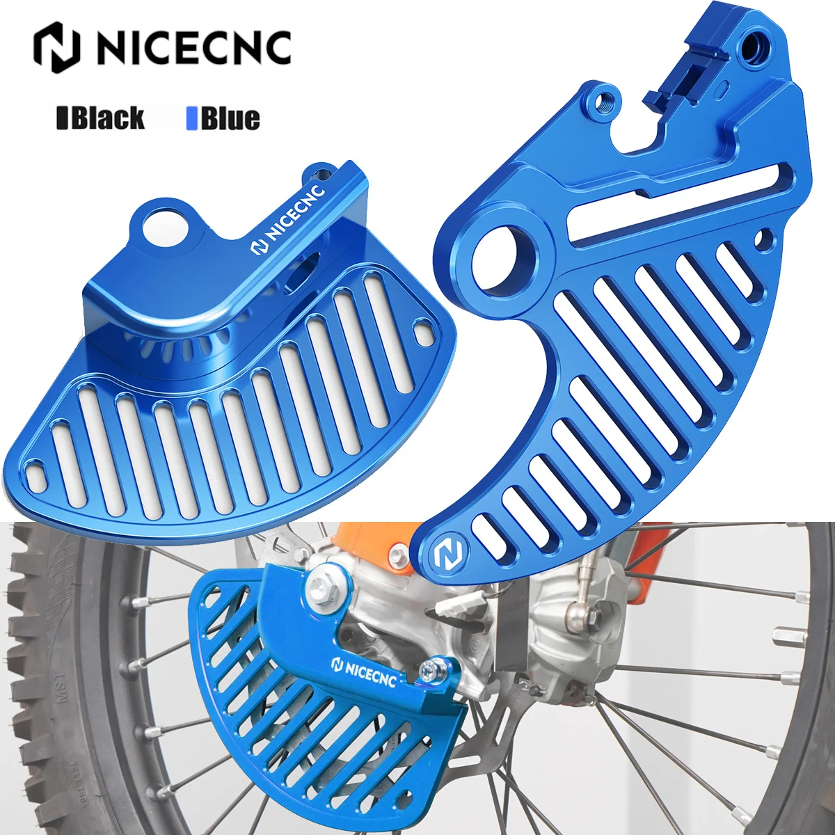 NICECNC For 2024 Sherco 125 250 300 SE FACTORY 250 300 450 500 SE-F SEF FACTORY 2021-2024 Front Rear Brake Disc Cover Guard Kit