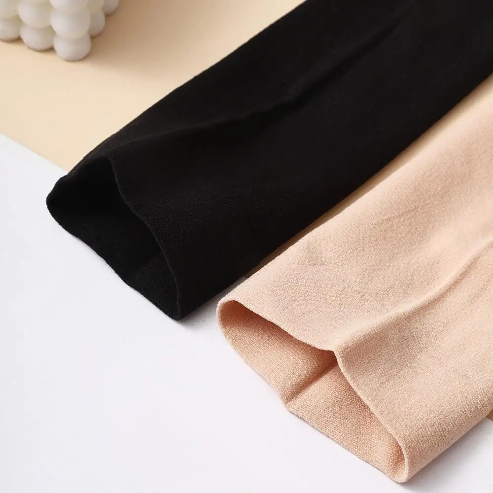 10Pairs Cross Border Simple Basic Socks Black Nude Mid Calf Wear Resistant Anti Slip Short Socks Thick Warm Steel Wire Stockings