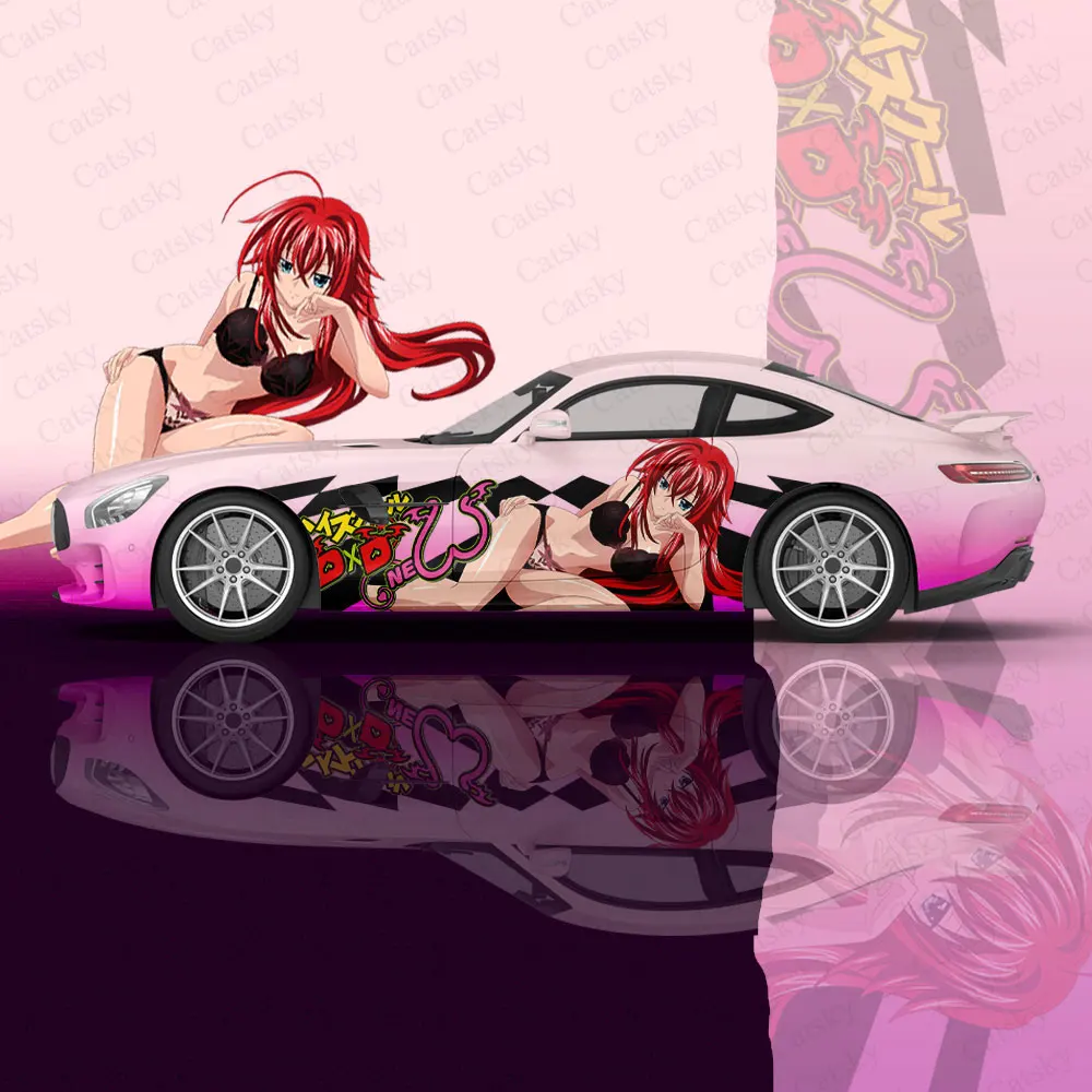 Anime High School DxD Sexy Girl Car Wrap Protect Sticker Car Decal Sticker Car Body Appearance Modification Decorative Sticker