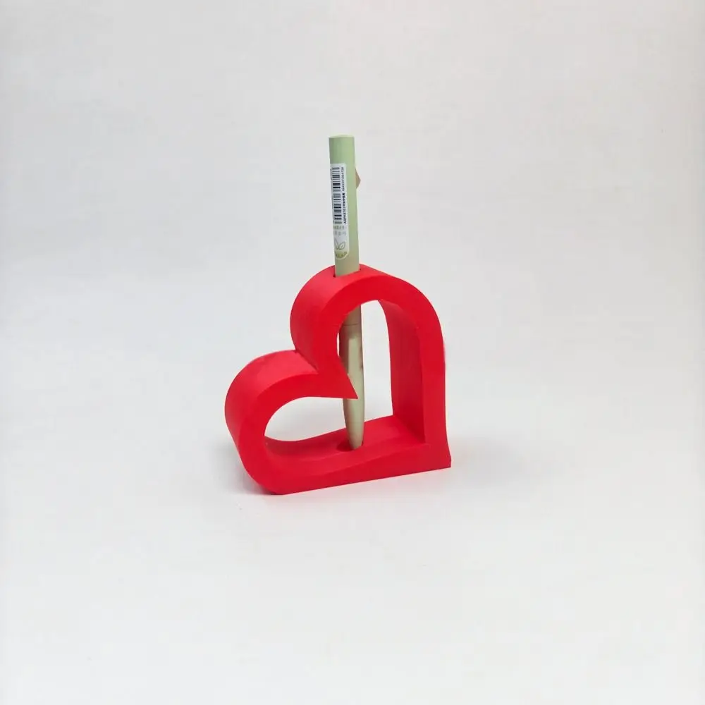 Pencil Holder 3D Printed Flower Vase Hollowed Out Desk Ornaments Rose Holder Home Decor Romantic Flower Stand Valentine's Day