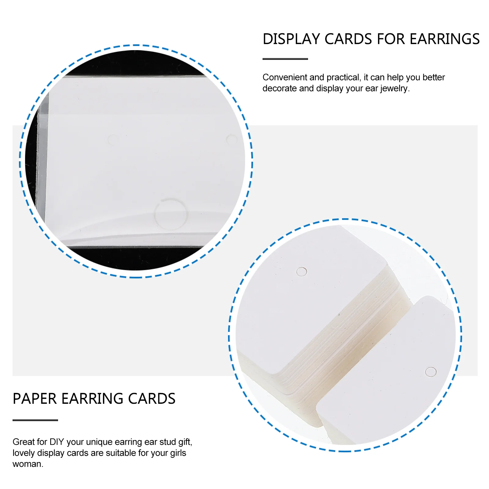 

100Pcs Earring Display Cards with Opp Bags Paper Earring Display Tags for Women Girls Jewelry Cardboard Holder for Gifting and