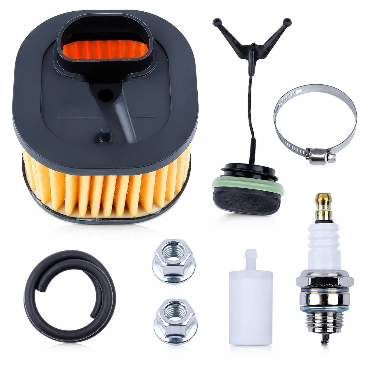 Air Filter Fuel Filter Spark Plug Cap Fuel Line Tune-Up Service Kit For Husqvarna 365 372XP Jonsered 2063 2071 2163 503818004