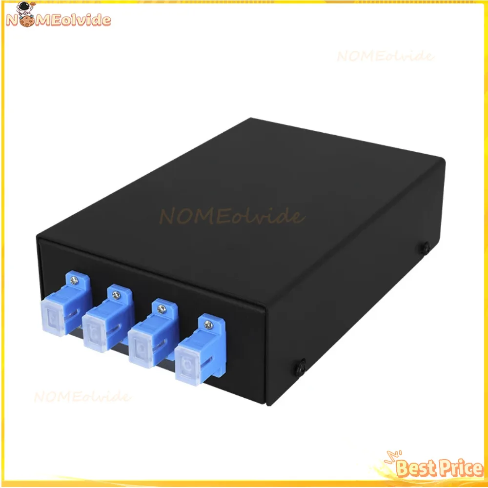 

Fiber Optic 4 Port UPC/APC Patch Panel Desktop Optical Fiber Terminal Box With SC FC LC Pigtail