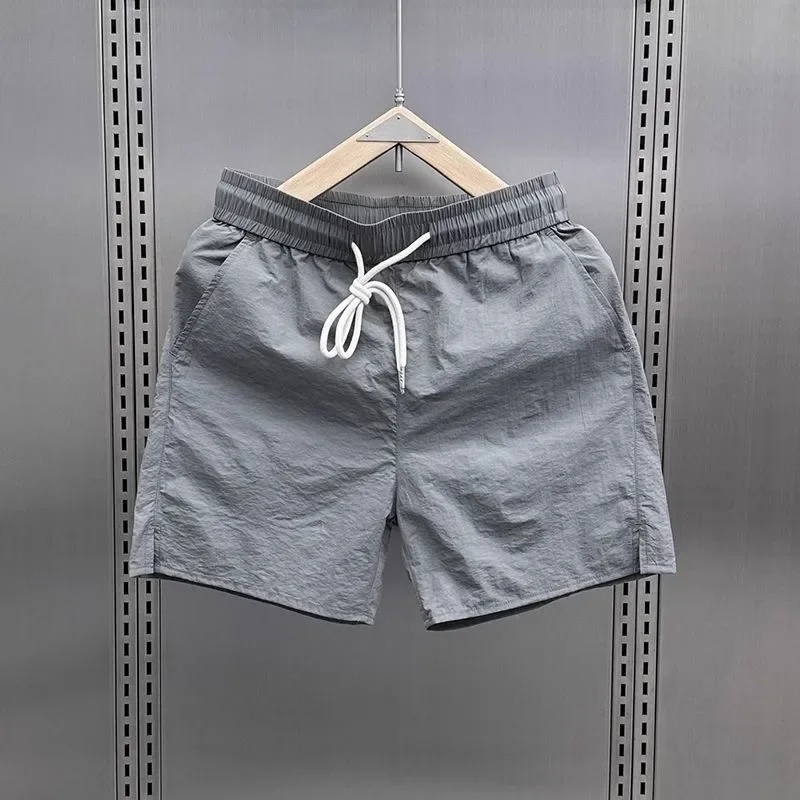 2024 Summer Ice Silk Running Shorts Clothing Exercise Gym Jogging Fitness Breathable Cycling Mens Workout Shorts Sweatpants