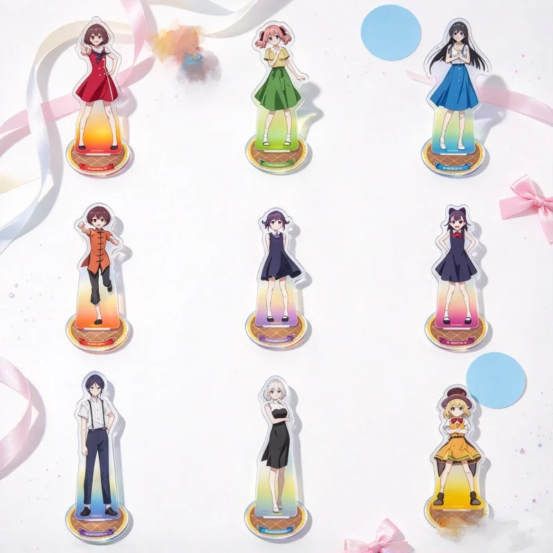 Fan Figurine Decoration GROW UP SHOW -Sunflower Circus- 15CM Acrylic Stand Model Keychain Aoi Yura/Akane Yura/Mizuka Tsurumaki