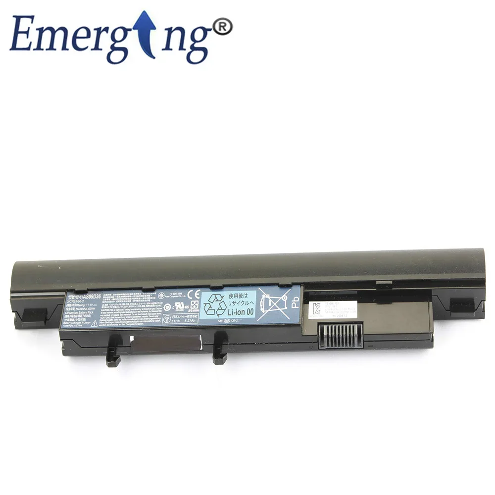 11.1V 4400mah Original New Laptop Battery For Acer 3810T 4810T 3410G AS09D73 TM8371 5538