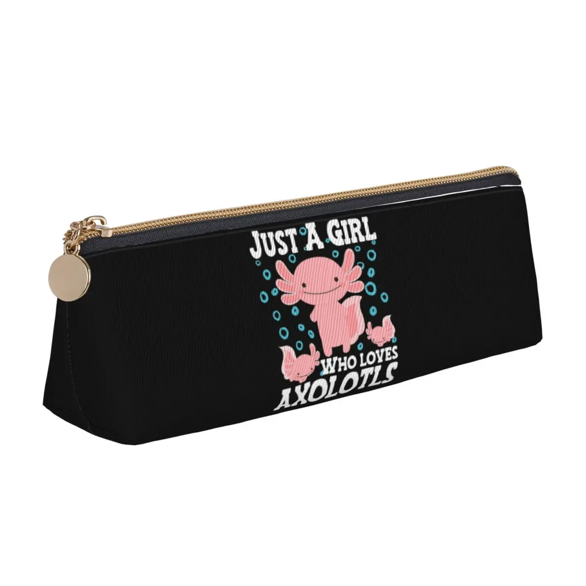 

Axolotl Cute , Just A Girl Who Love Axolotls Pencil Case for Studen Gifts Pen Box Pencil Bag Stationery Supplies Pen Holder Bag