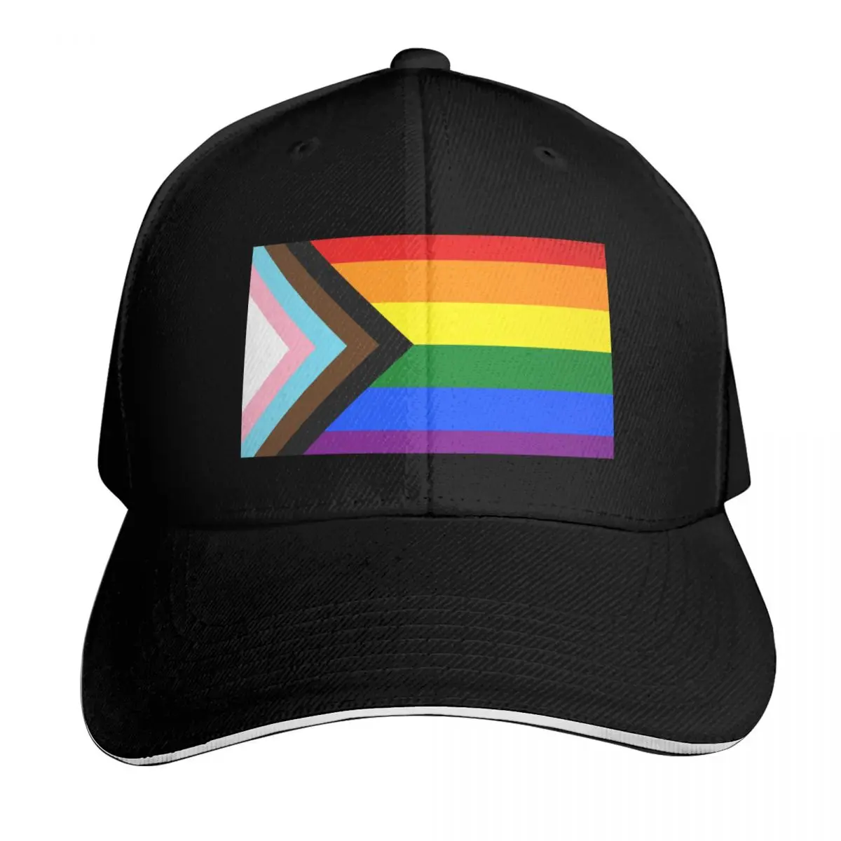 Progress Pride flag design Baseball Cap Low Profile Unstructured Unisex for Men Women Outdoor Golf Running Hiking