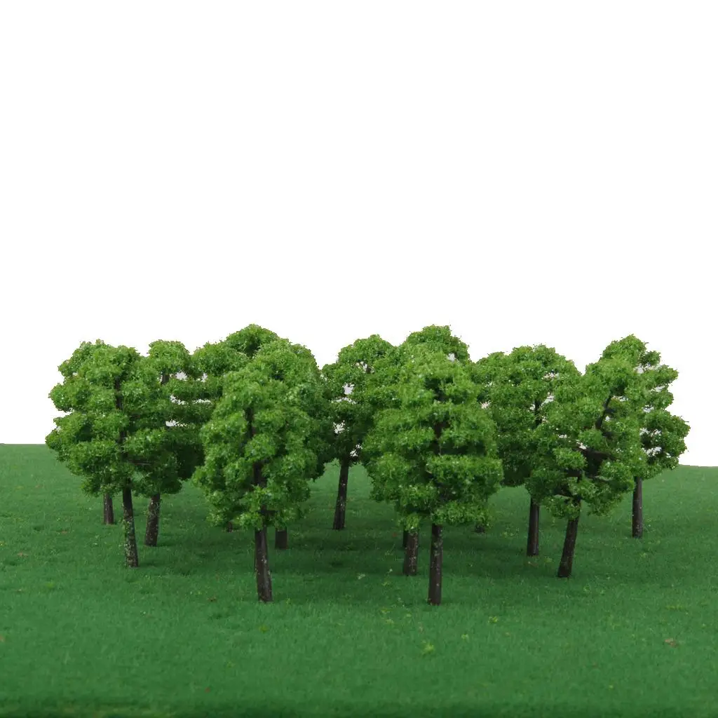 20PCS 7 cm Cypress Model Trees Layout Train Railroad Landscape Scenery 1:150 Architectural Model Layout Garden Scene Wargame