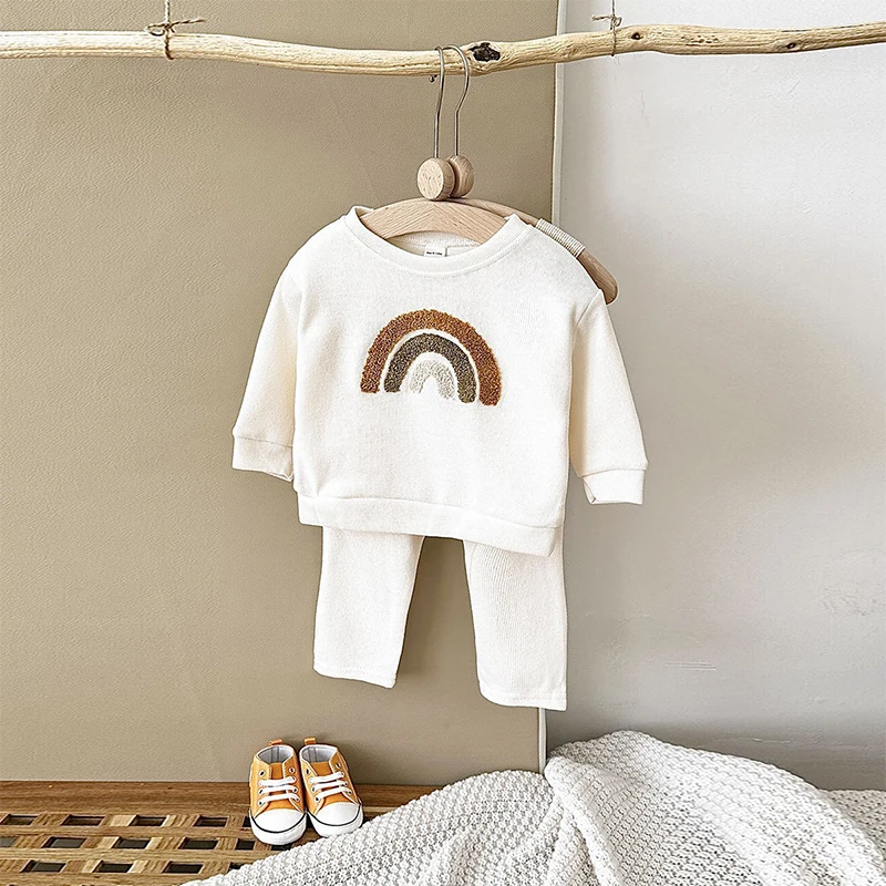 

Kids Baby Boy Girl Clothing Sets Casual Children Clothes Baby Girl Pullover Tops+Harem Pants 2 Pieces Suits Set