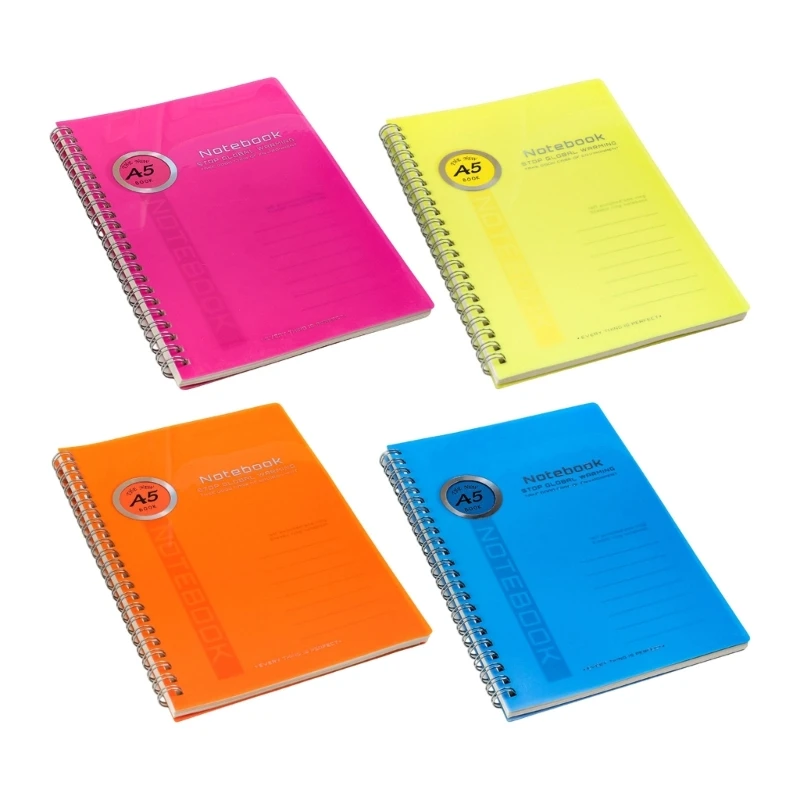 W89C Twin-Wire Binding Notebook for Note Taking Journaling 100 Pages Wide Lined