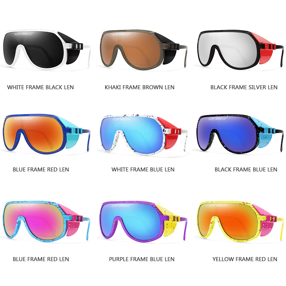 Fashion Brand Men Women Cycling Sunglasses Cool Pilot Shades Vintage Punk Style Sport MTB Bicycle Goggle Without Case UV400