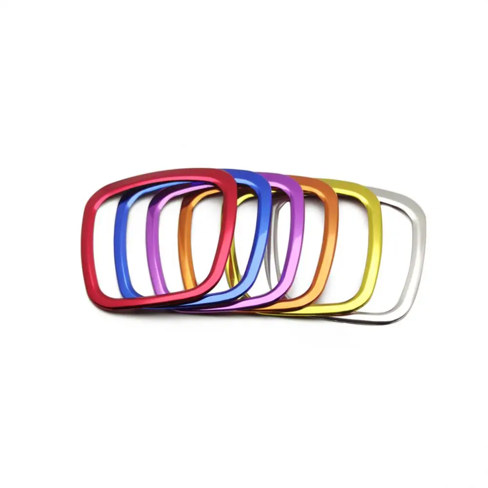 2024 자동차 핸들 센터 로고 프레임 엠블럼 트림 장식 링 데칼, A3 8P S3 A4 B6 B7 B8 A5 A6 C6 Q7 Q5 금속 3D 스타일링