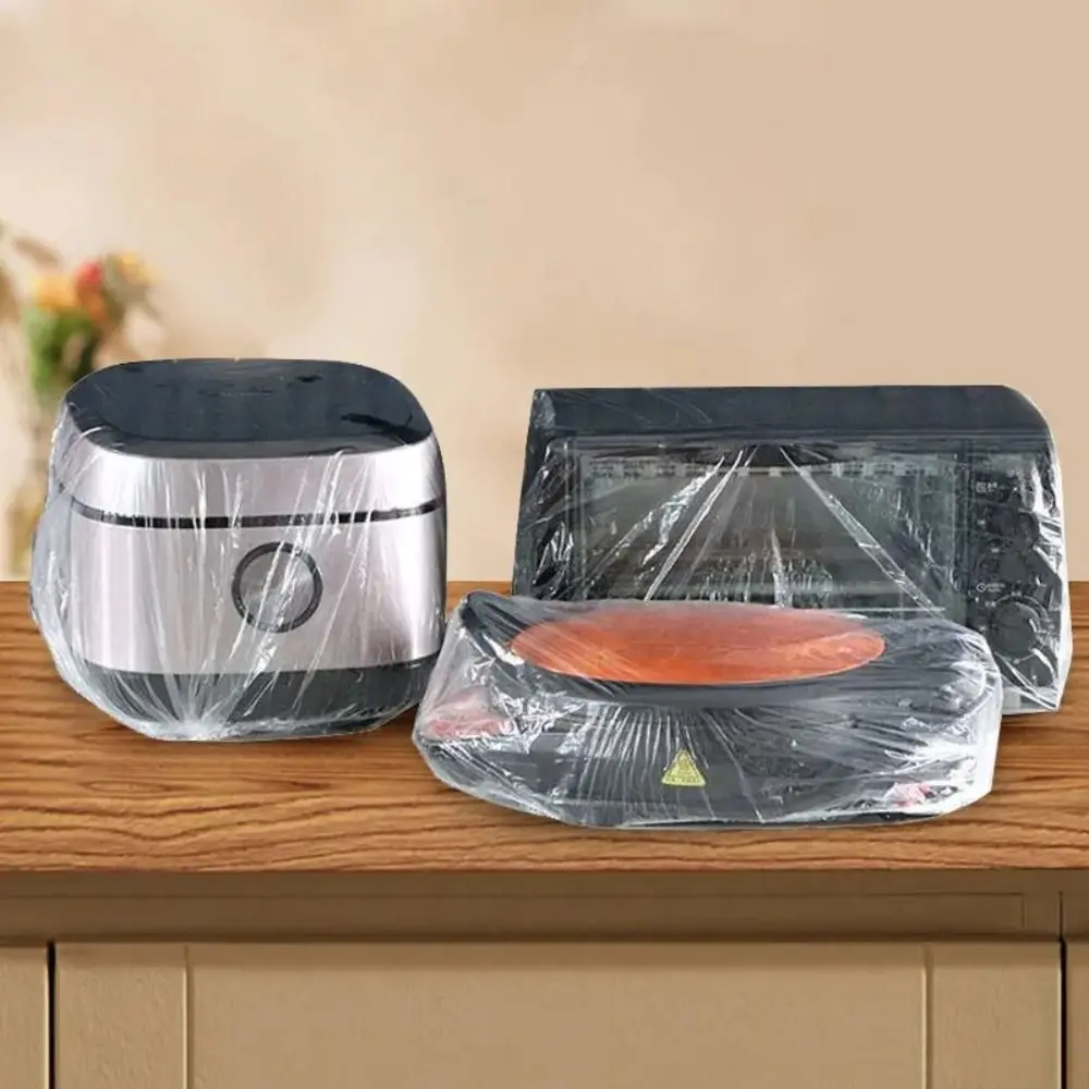 10Pcs Transparent Electrical Appliances Cover Large Anti Cockroach Furniture Plastic Cover Anti Oil Protective